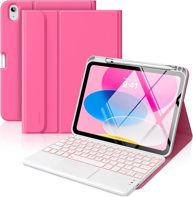 MoKo Touch Keyboard Case for iPad 11th Generation 11 inch 2025, iPad 10th by MoKo