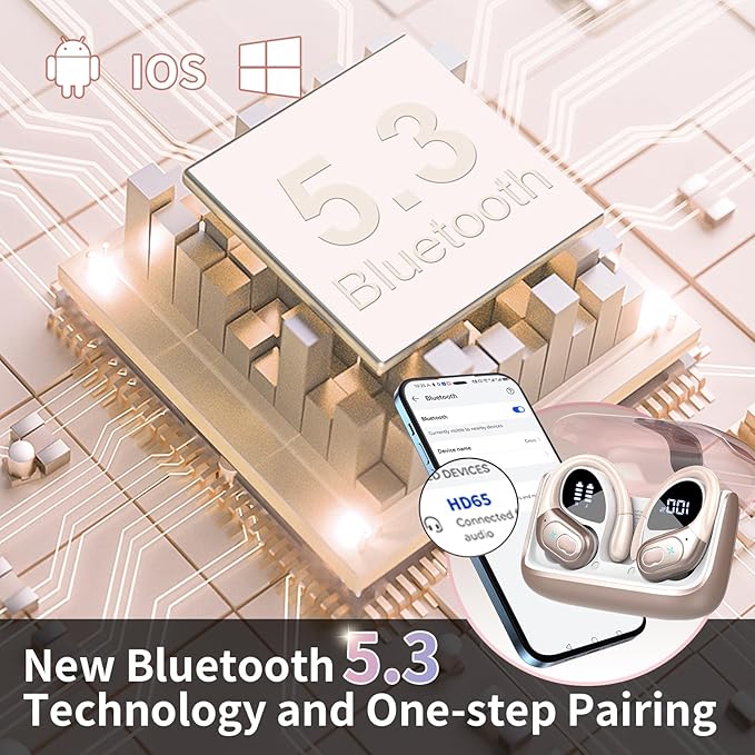 Wireless Earbuds 75hrs Bluetooth 5.4 Headphone Sport, 2025 Bluetooth Earbuds - Image 4