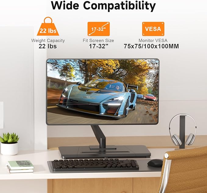 suptek Single Monitor Mount Gas Spring Arm Mount - Image 2