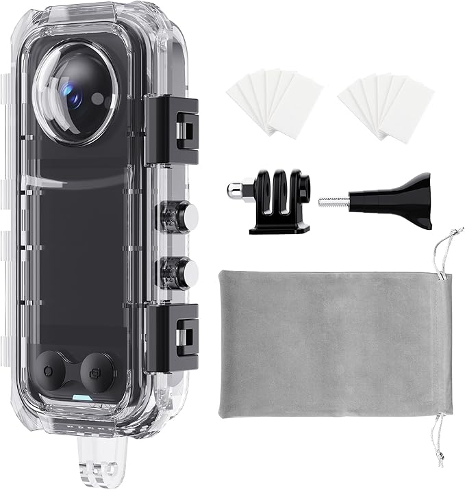 HONGDAK Invisible Dive Case for Insta360 X4, 45m/147ft Waterproof Case by HONGDAK