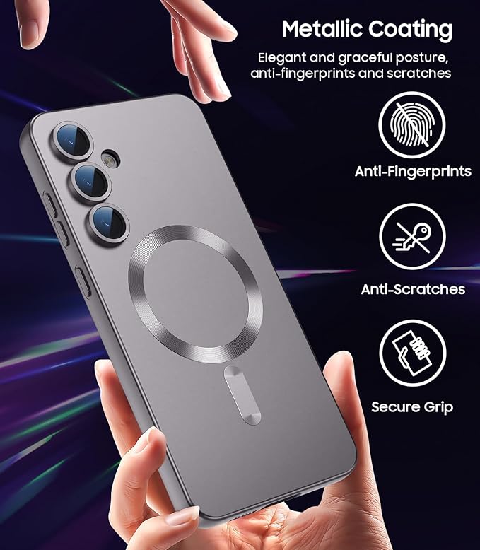 Magnetic for Samsung Galaxy S25 Plus Case Slim Soft Silicone Bumper Shockproof - Image 6