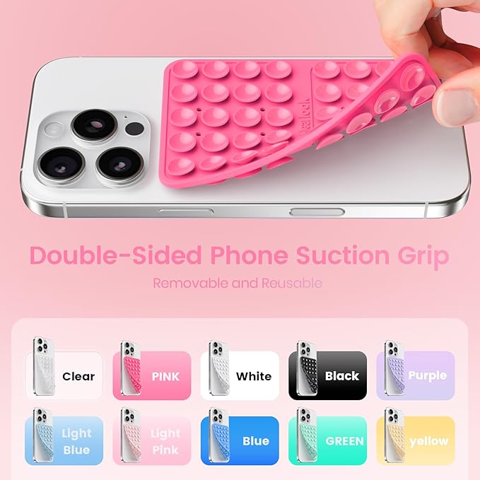 Klearlook Silicone Suction Cup Phone Case Mount Double Sided, Silicon Sticky - Image 4