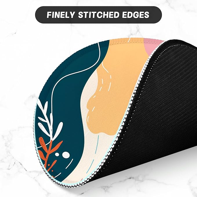 ITNRSIIET Round Mouse Pad with Stitched Edge Premium-Textured Waterproof - Image 4