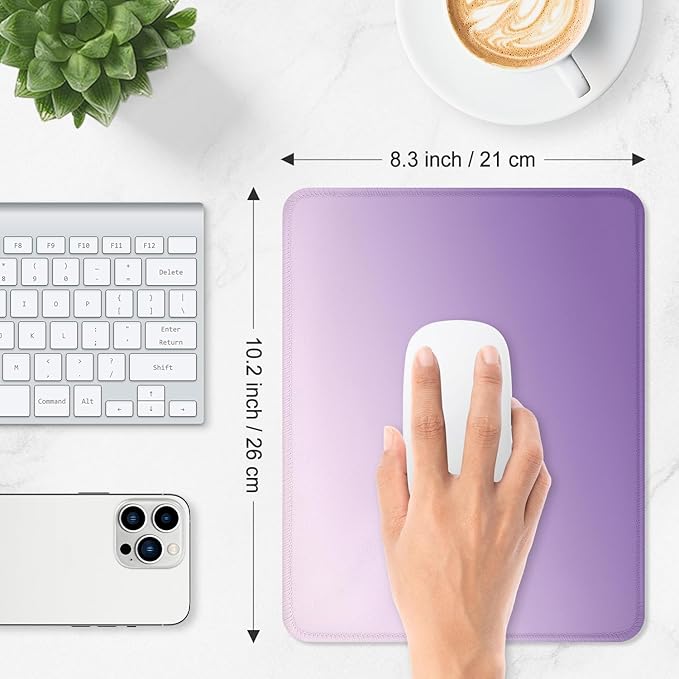 ITNRSIIET Mouse Pad Non-Slip Rubber Base Smooth Surface Stitched Edges - Image 3