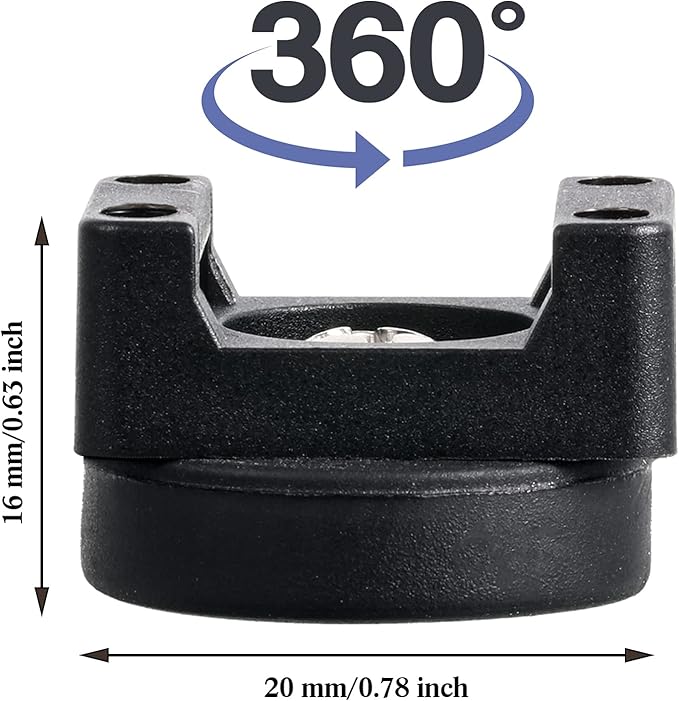 Yookeer 15 Pcs Magnetic Zip Tie Mount Base Black Magnetic Cable Clips Wire - Image 2