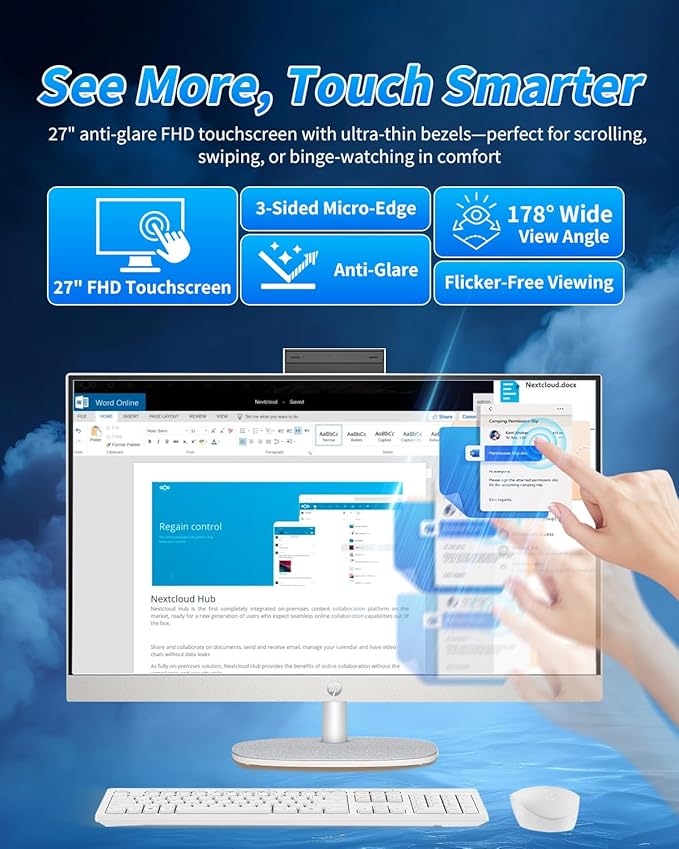 HP 27" All-in-One Desktop Computer - Image 4