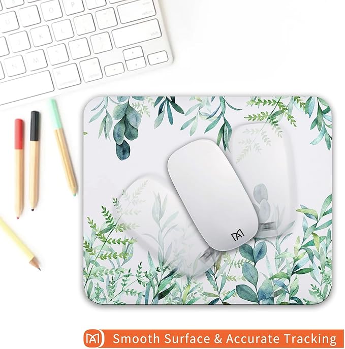 Square Mouse Pad Green Grass, Personalized Premium-Textured Custom Mouse Mat - Image 4
