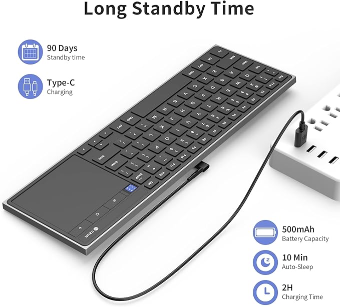CZUR Rechargeable Bluetooth Keyboard - Image 4