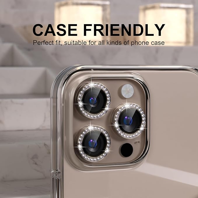 Choiche Compatible for iPhone 16 Pro/iPhone 16 Pro Max Camera Lens Protector - Image 4