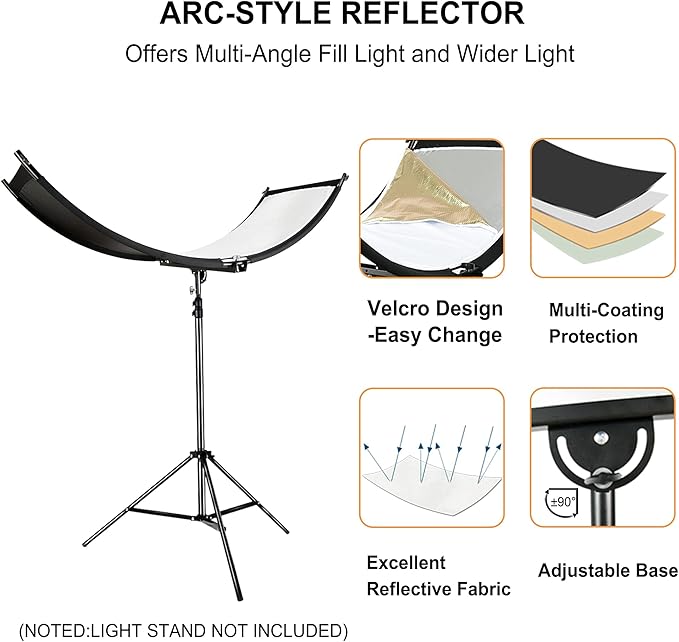 FUDESY Clamshell Light Reflector/Diffuser, Carry Bag - Image 2