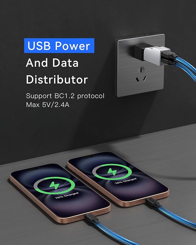 Mini USB Hub 3-Port USB Splitter 1 in 3 Out, USB Expander Adapter - Image 4