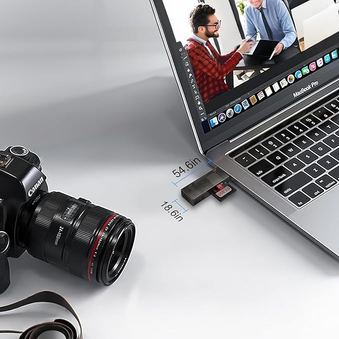 SD Card Reader, High-Speed USB C to Micro SD Card Adapter USB 3.0 Dual Slots - Image 4