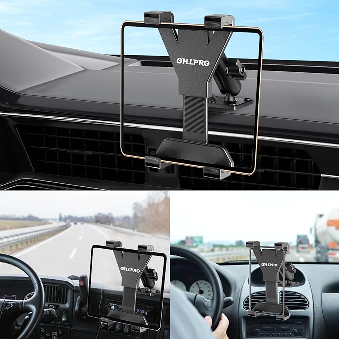 OHLPRO Tablet Holder for Truck, Heavy Duty Drill Base Tablet Car Mount for iPad - Image 2