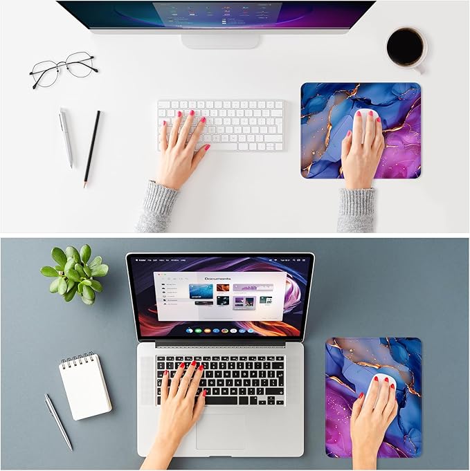 ITNRSIIET Mouse Pad Non-Slip Rubber Base Smooth Surface Stitched Edges - Image 2