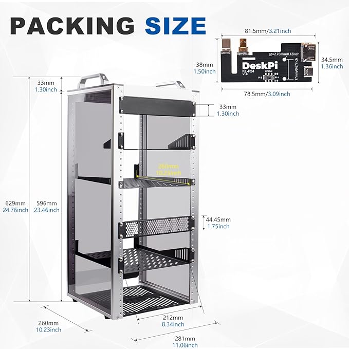 GeeekPi 12U Server Cabinet, 10 inch Server Rack - Image 4