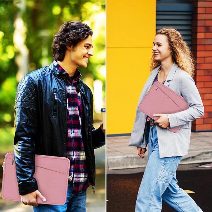 15.6 inch Laptop Case, Slim Computer Carrying Bag Protective Cover Briefcase - Image 7