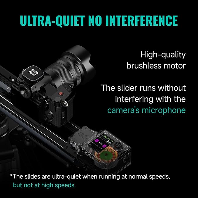 Zeapon Micro4 E1000 Double Distance Motorized Camera Slider, High-Speed Low - Image 7