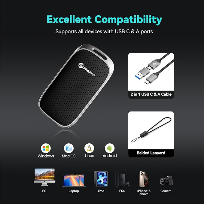PHIXERO P5 1TB External Portable SSD - Image 5