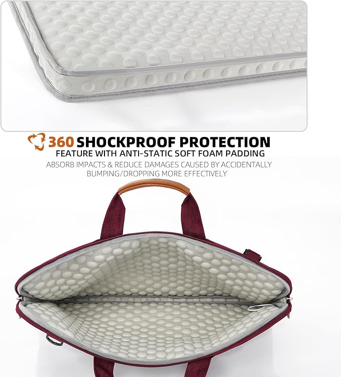 KINGSLONG Slim 17.3 inch Laptop Bag Sleeve Carrying Case - Image 2