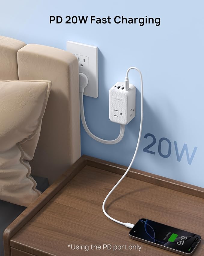 TROND Outlet Extender with 6 Inch Cord - Image 5