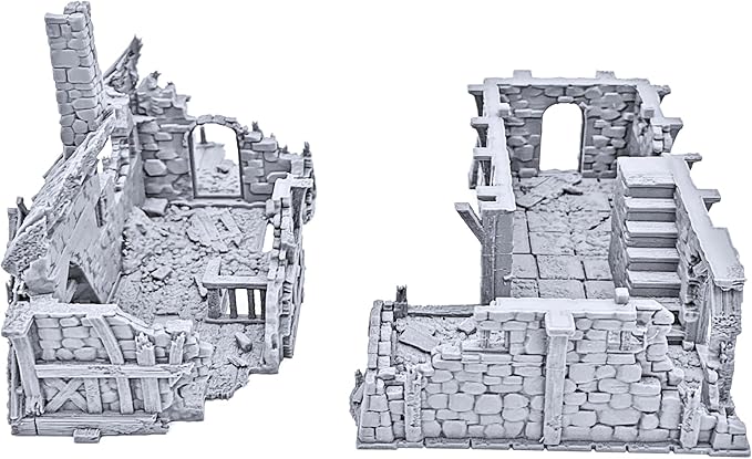 Ruined Port Merchant by Printable Scenery, 3D Printed Tabletop RPG Scenery and - Image 8