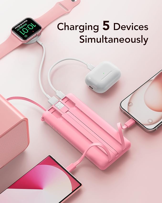 VRURC Portable Charger Power Bank, 10000mAh Travel Essentials Battery Pack - Image 4