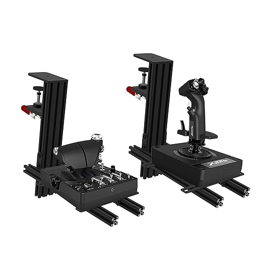 Hikig 2 Set Desk Mount for Flight Sim Game Joystick, Throttle and HOTAS Systems by Hikig