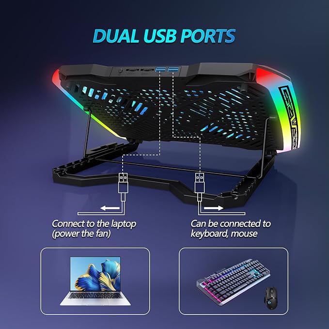 Laptop Cooling Pad, Gaming Laptop Cooler - Image 4