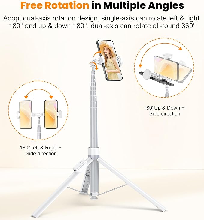 TONEOF 70" Automatic Tripod, Auto-Open Phone Stand - Image 4