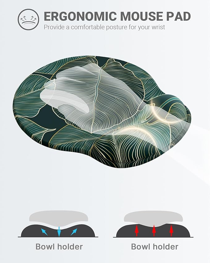 Ergonomic Mouse Pad Wrist Support, Comfortable Mouse Pad Wrist Rest, Relieve - Image 2