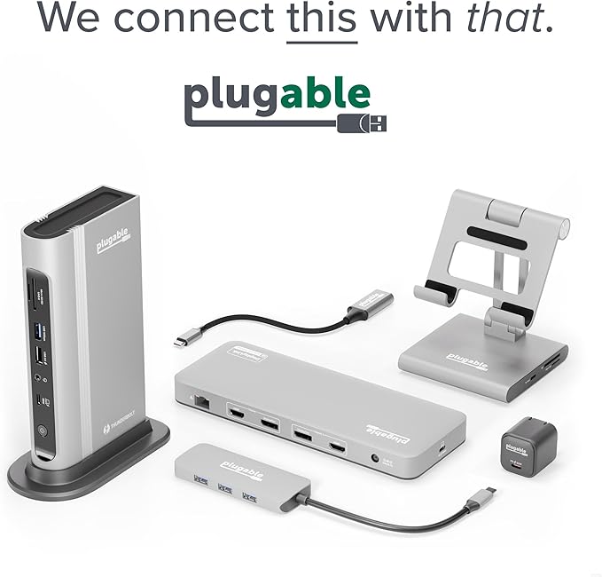 Plugable 7-in-1 USB-C DisplayLink Dock – Dual 4K HDMI, 100W PD Charging - Image 8