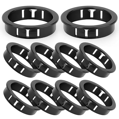 10PCS 2-1/2" Black Cable Snap Bushing Grommet, Snap in Cord Bushing Protect by Unknown
