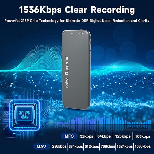 128GB Howabo Voice Activated Recorder - Image 2
