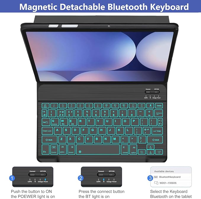 Galaxy Tab S9 FE+/ S9+ /S10+ 12.4 Inch Case - Image 3
