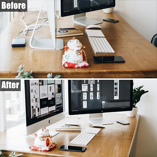 2 Pack Desk Grommet 2 Inch, Desk Hole Cover - Image 5