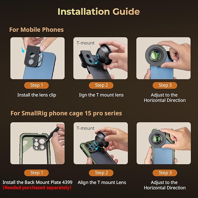 SMALLRIG 75mm HD Master Macro Lens, T-Mount Lens - Image 3