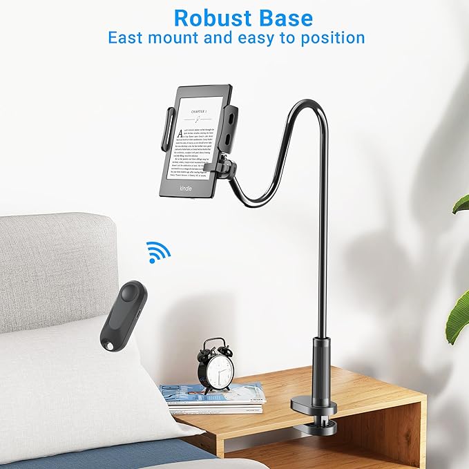 Gooseneck Tablet Holder for Kindle Reading in Bed - Image 6