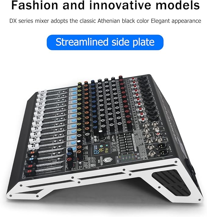 W IN-MIX DX12 Professional DJ Audio Mixer 12 Channel - Image 8