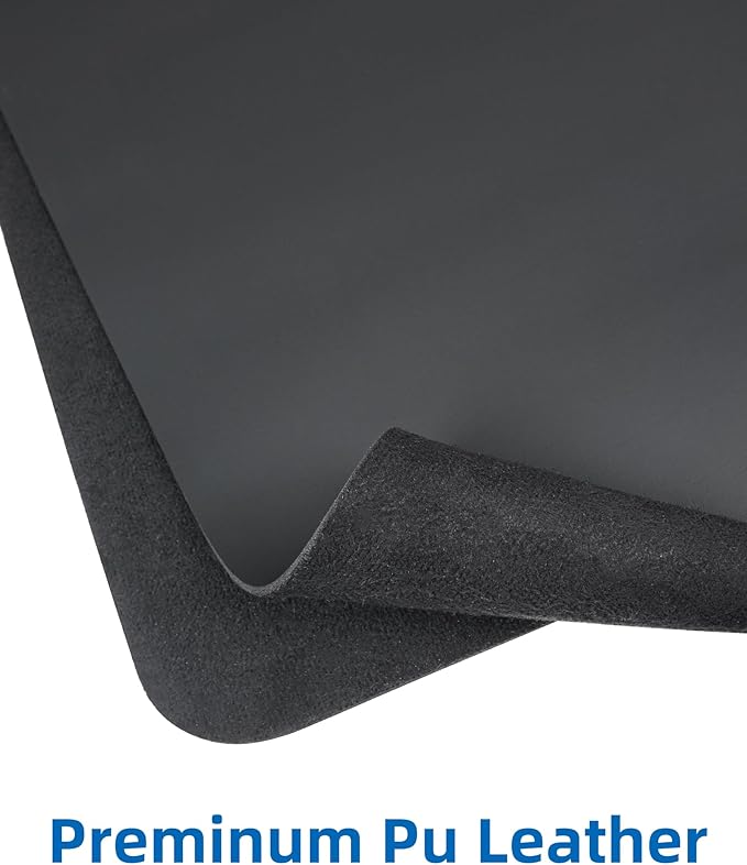 Leather Desk Pad Blotter, Mouse Pad, Office Desk Mat, Non-Slip PU Leather Desk - Image 2