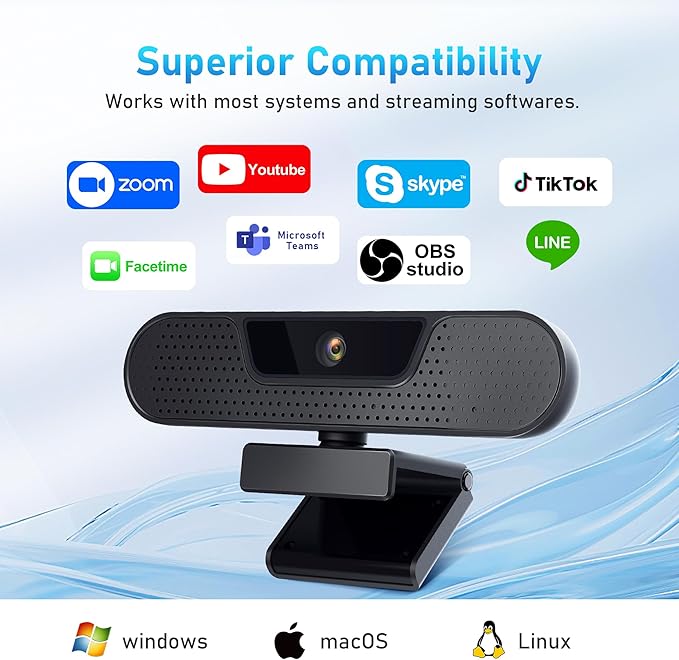1080P 60FPS Webcam, VIZOLINK FHD computer video camera - Image 7
