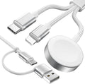 White-Upgraded 3 in 2 USB C Cable by ChargeBeyondPowerWithin