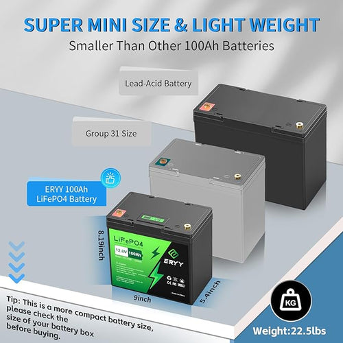 12V 100Ah LiFePO4 Battery - Image 2
