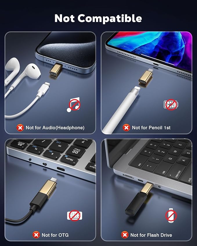 MoKo Lightning to USB C Adapter 2Pack, NOT - Image 2