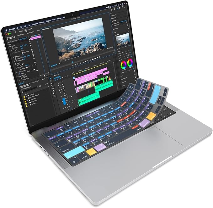 JCPal Adobe Premiere Pro Shortcut Guide Keyboard Cover by JCPAL