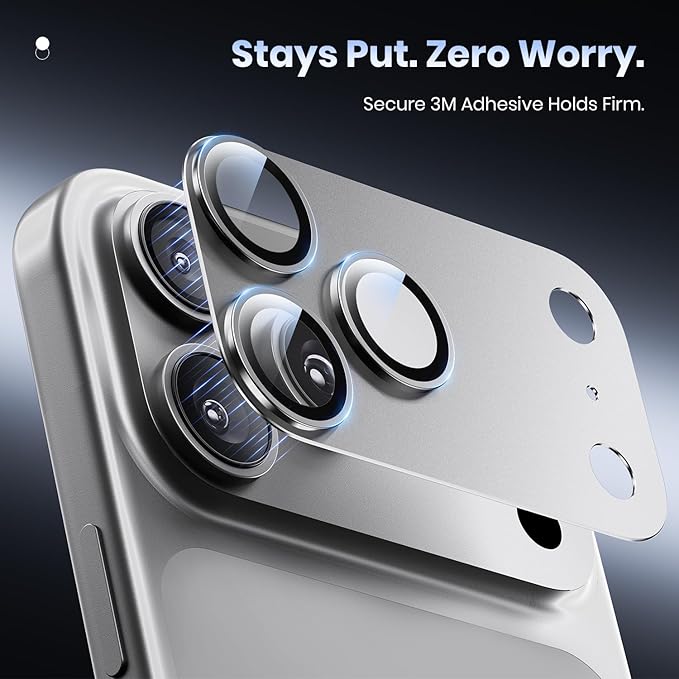 Hoerrye for iPhone 17 Pro Max Camera Lens Protector - Image 5