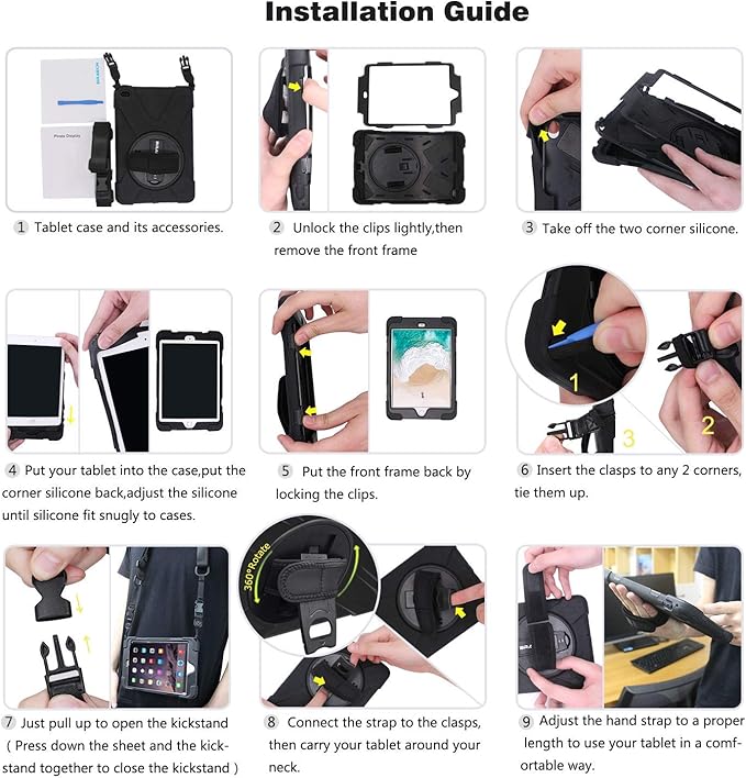 BRAECN for Galaxy Tab S6 Case, Heavy Duty Shockproof Case - Image 7