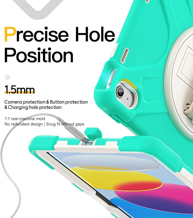 BRAECN for iPad 11th/10th Generation case 11/10.9 inch 2025/2022 Heavy Duty - Image 9