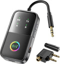 A5 Pro Bluetooth Transmitter Receiver, 2-in-1 Airplane Bluetooth Adapter by MOREGAX