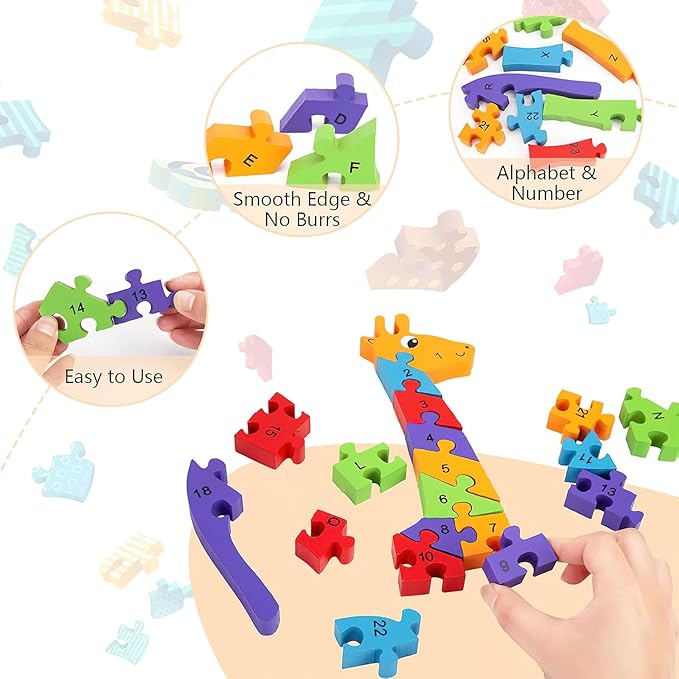 LovesTown Wooden Alphabet Puzzle - Image 7