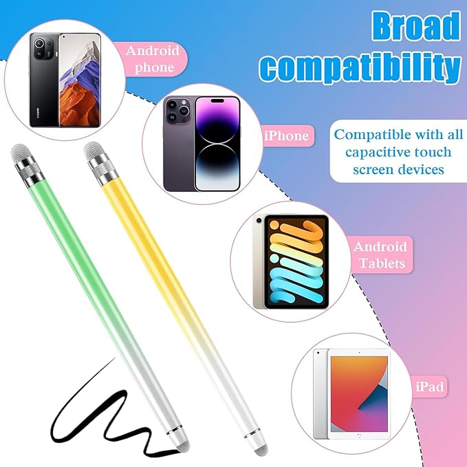 5PCS Stylus Pens for Touch Screens, Stylus Pen for iPhone/iPad/Tablet - Image 6
